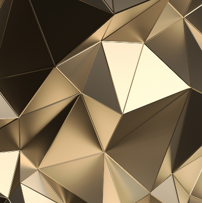 Blackout roller blind Golden triangles