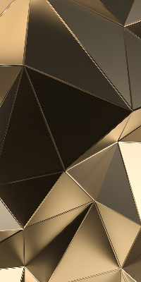 Blackout roller blind Golden triangles