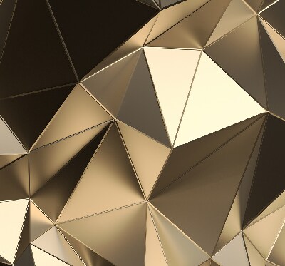 Blackout roller blind Golden triangles