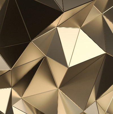 Blackout roller blind Golden triangles