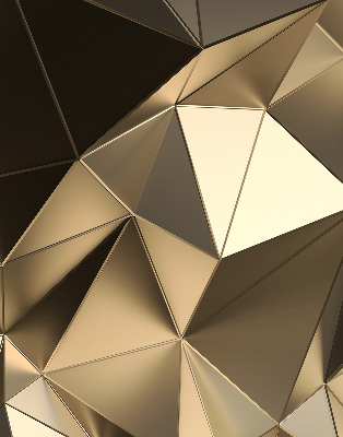 Blackout roller blind Golden triangles