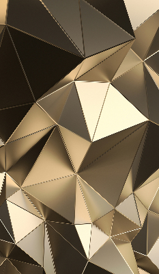 Blackout roller blind Golden triangles