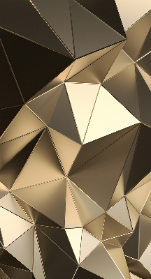 Blackout roller blind Golden triangles
