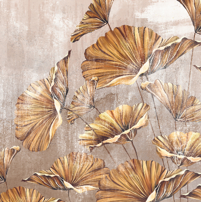 Fabric roller blind for window Plants