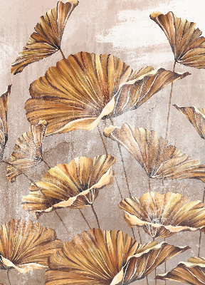 Fabric roller blind for window Plants