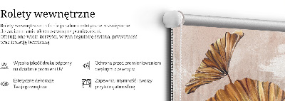 Fabric roller blind for window Plants
