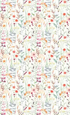 Blackout roller blind colorful flowers pattern