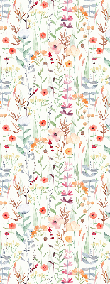 Blackout roller blind Colorful flowers