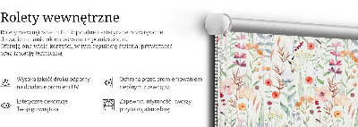 Blackout roller blind Colorful flowers