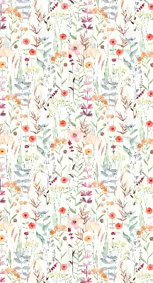 Blackout roller blind colorful flowers pattern