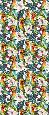 Blackout roller blind for window Birds and flowers