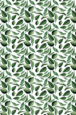 Fabric roller blind for window with a falling leaves pattern