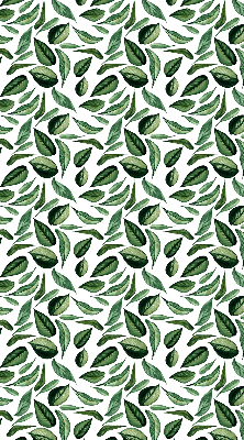 Fabric roller blind for window Leaves falling from trees