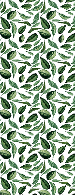 Fabric roller blind for window Leaves falling from trees