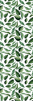 Fabric roller blind for window Leaves falling from trees