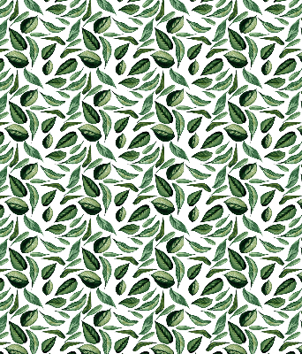 Fabric roller blind for window Leaves falling from trees