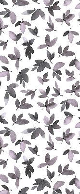 Blackout roller blind Dark pink leaves