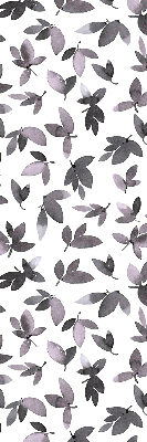 Blackout roller blind Dark pink leaves