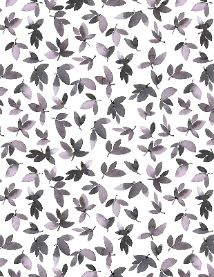 Blackout roller blind Dark pink leaves