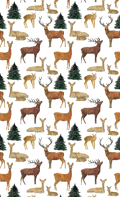 Blackout roller blind for window Deer and roe deer