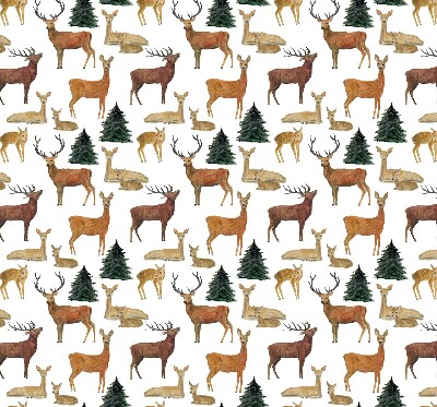 Blackout roller blind for window Deer and roe deer