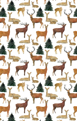 Blackout roller blind for window Deer and roe deer