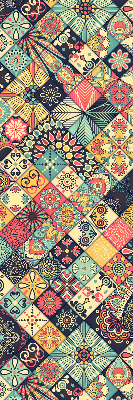 Blackout roller blind Colorful tiles