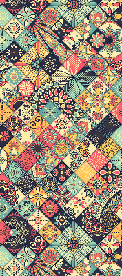 Blackout roller blind Colorful tiles