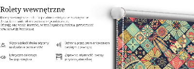 Blackout roller blind Colorful tiles