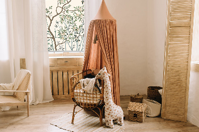 Fabric roller blind for window Birds on a tree