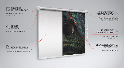 Blackout roller blind Patki in green