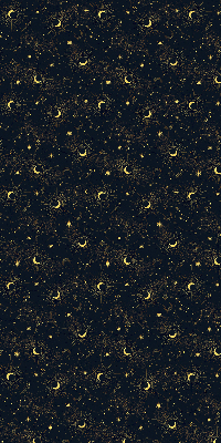 Blackout roller blind for window Moon and stars