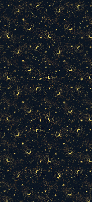 Blackout roller blind for window Moon and stars