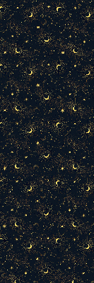 Blackout roller blind for window Moon and stars