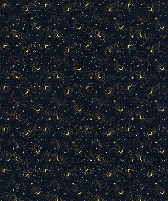 Blackout roller blind for window Moon and stars