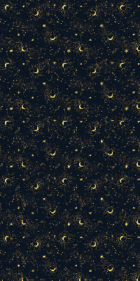 Blackout roller blind for window Moon and stars