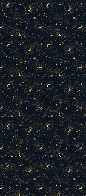 Blackout roller blind for window Moon and stars