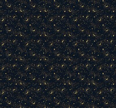 Blackout roller blind for window Moon and stars