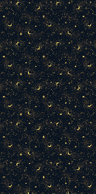 Blackout roller blind for window Moon and stars