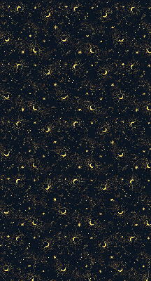 Blackout roller blind for window Moon and stars