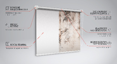 Blackout roller blind Leaves