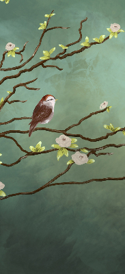 Blackout roller blind Birds on a branch