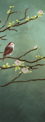 Blackout roller blind Birds on a branch