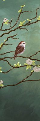 Blackout roller blind Birds on a branch