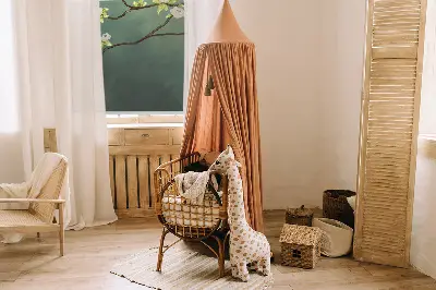 Blackout roller blind birds on a branch pattern