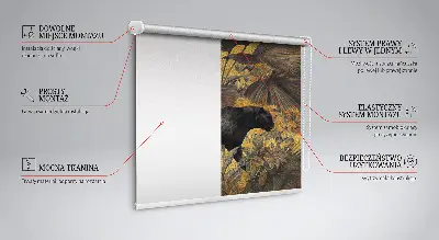 Fabric roller blind for window by Puma