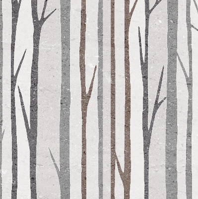 Blackout roller blind for window Tree trunks