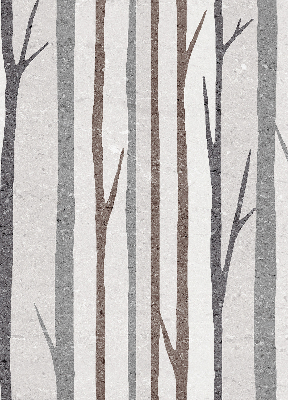 Blackout roller blind for window Tree trunks