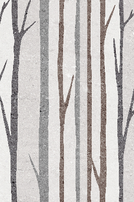 Blackout roller blind for window Tree trunks