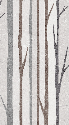Blackout roller blind for window Tree trunks